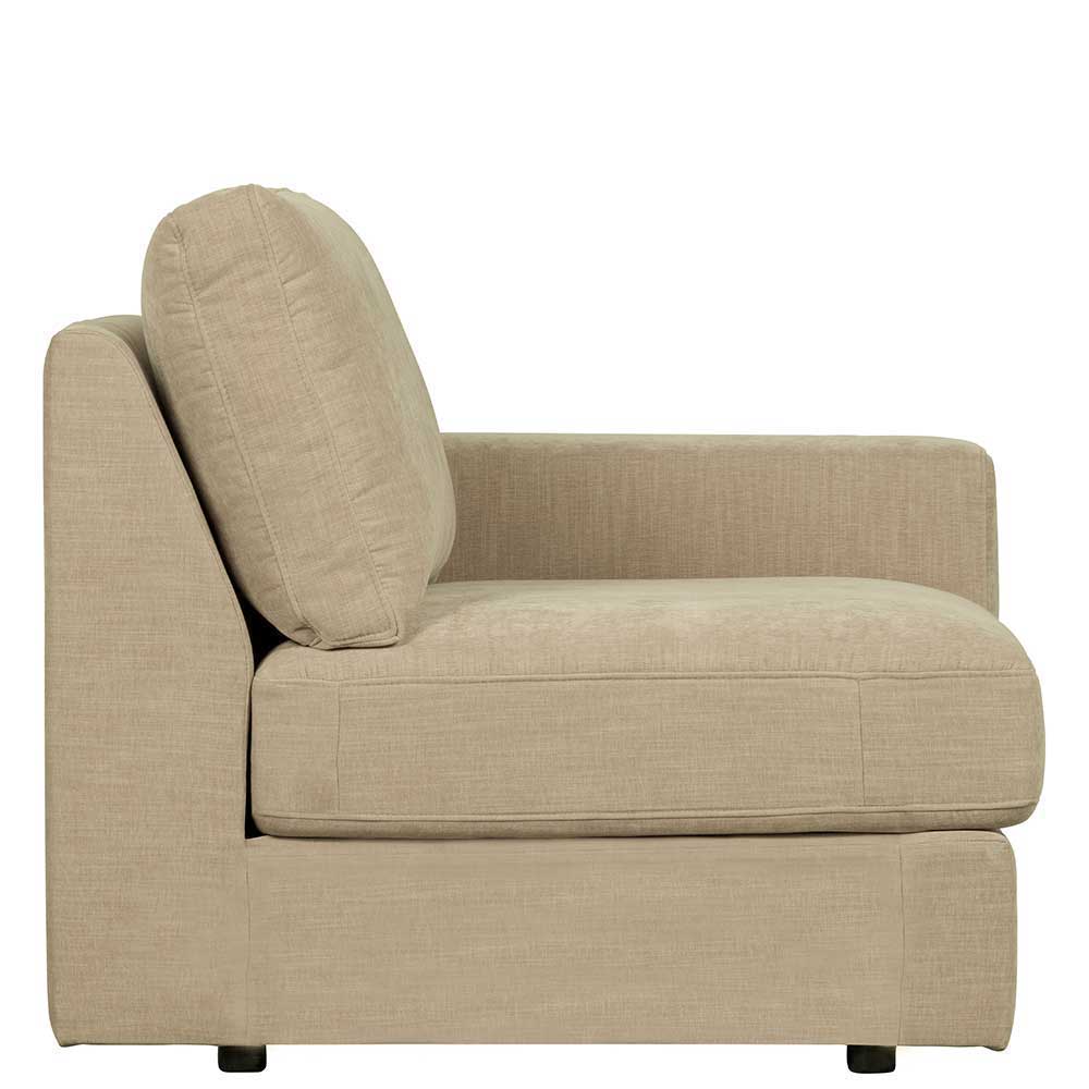 Sofa Kombination Pilamonia mit fünf Modulen in Beige Webstoff