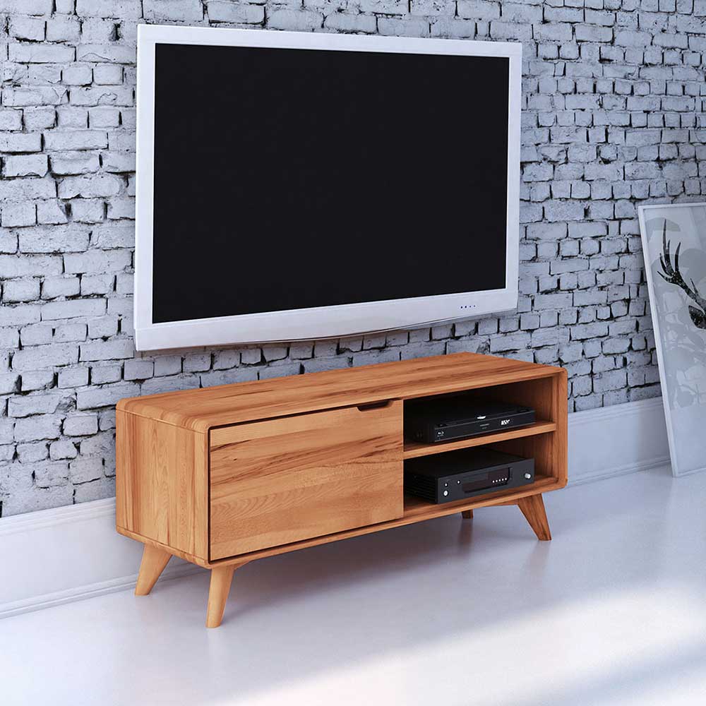 TV Schrank Stenov aus Kernbuche Massivholz 120 cm breit