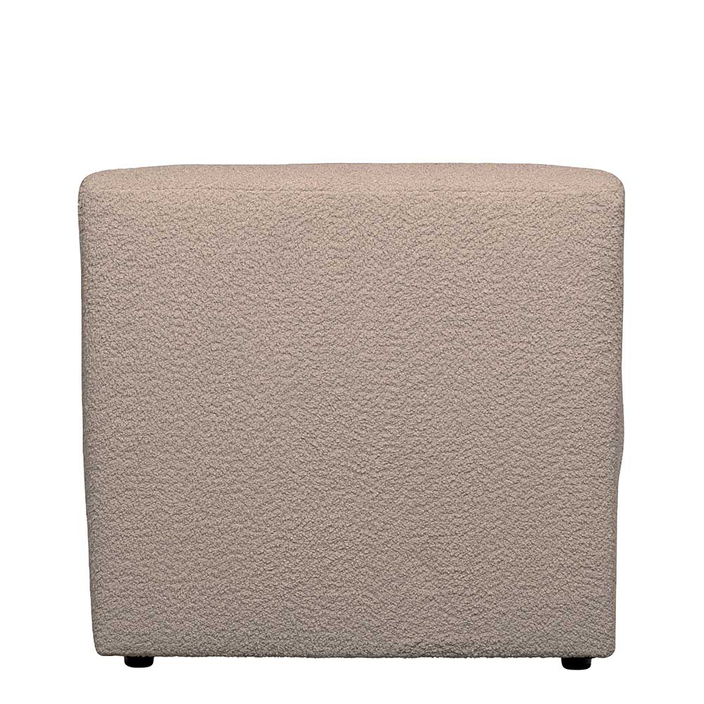 Modulsofa Einsitzer Calmdros in Beige aus Boucle Stoff