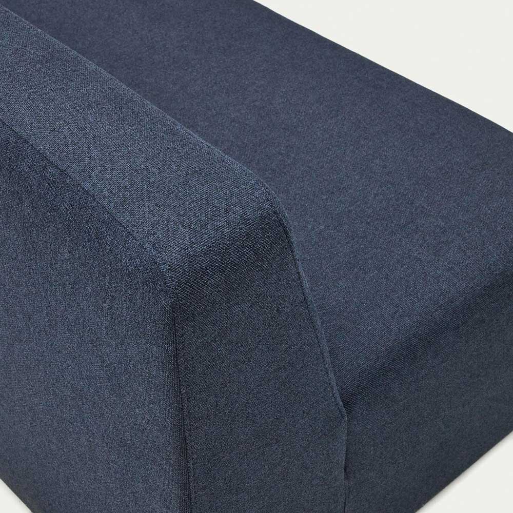 Modul Sofa 150 cm breit Badryca in Dunkelblau aus Webstoff