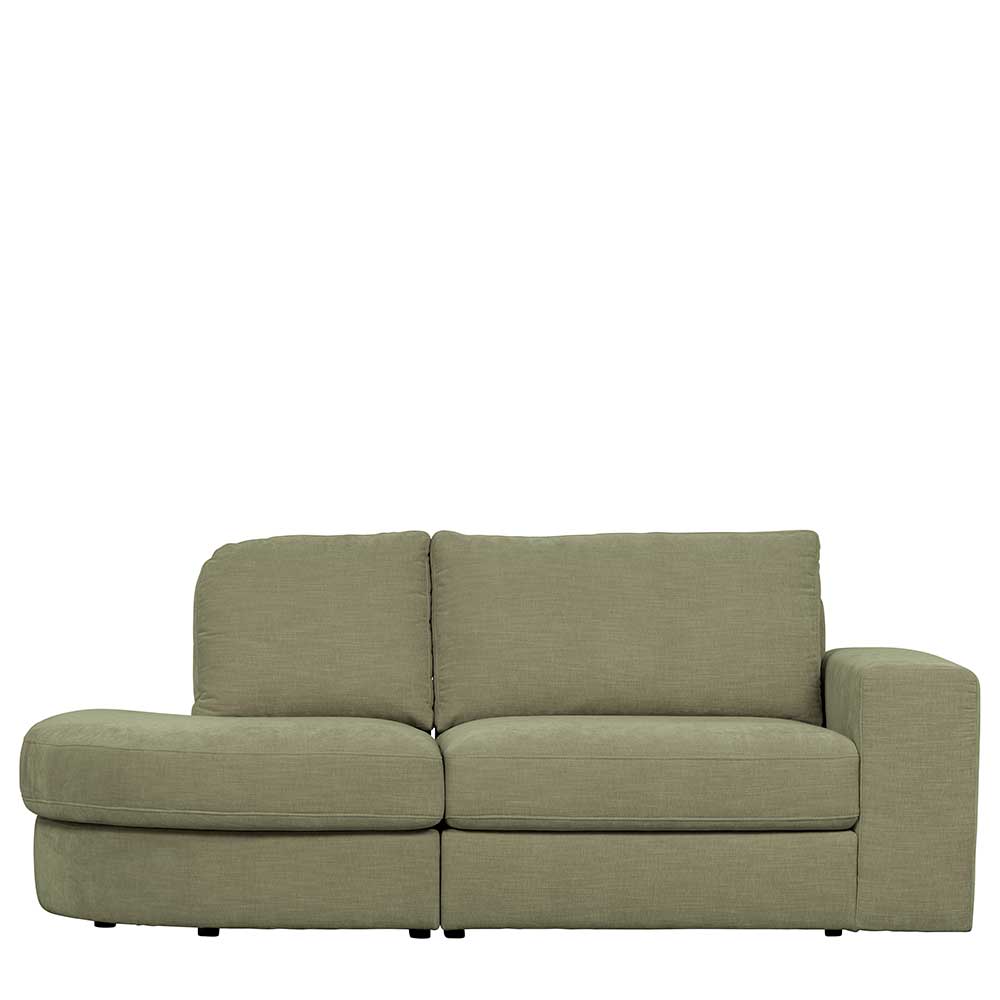 Zweisitzer Couch Karyon - modernes Modulsofa in Graugrün