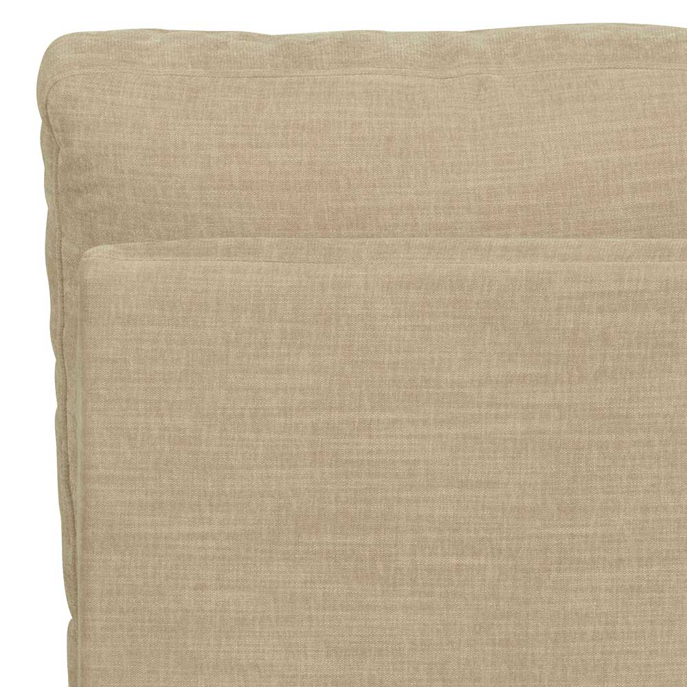 Modulsofa Abschluss Element links Pilamonia in Beige 44 cm Sitzhöhe