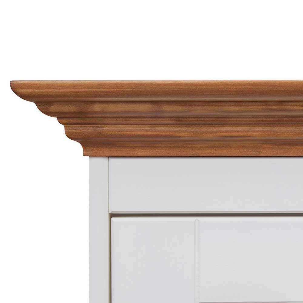 Highboard Corao im Landhausstil mit drei Schubladen