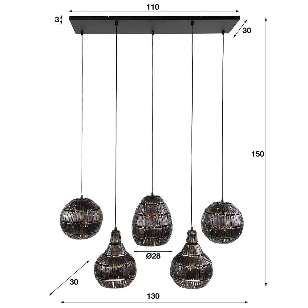 Hängeleuchte Modena aus Metall in modernem Design