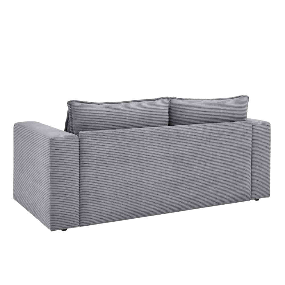 Zweisitzer Sofa Anthrazit Eltusa aus Cord 180 cm breit