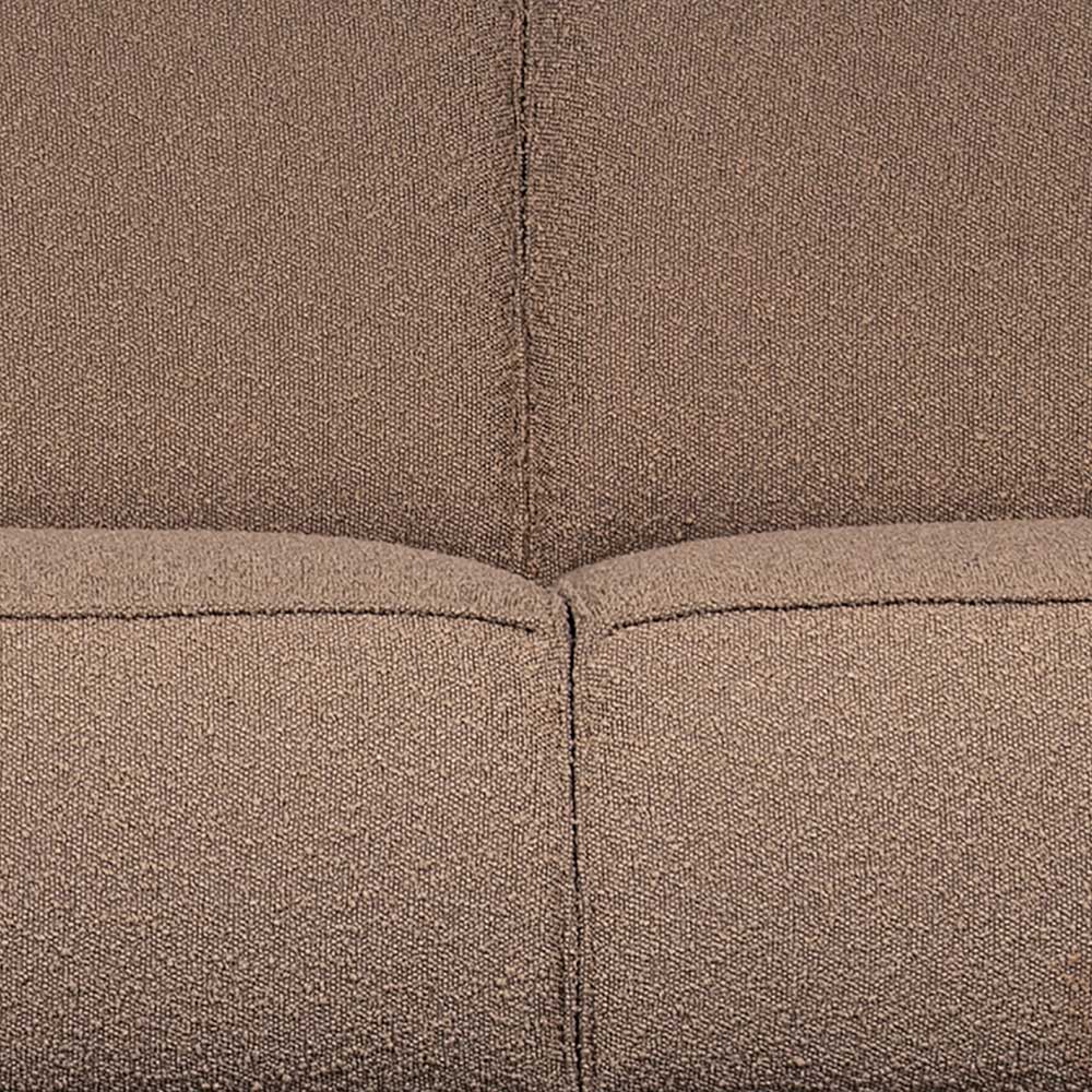 Dreisitzer Sofa Awa in Hellbraun 230 cm breit