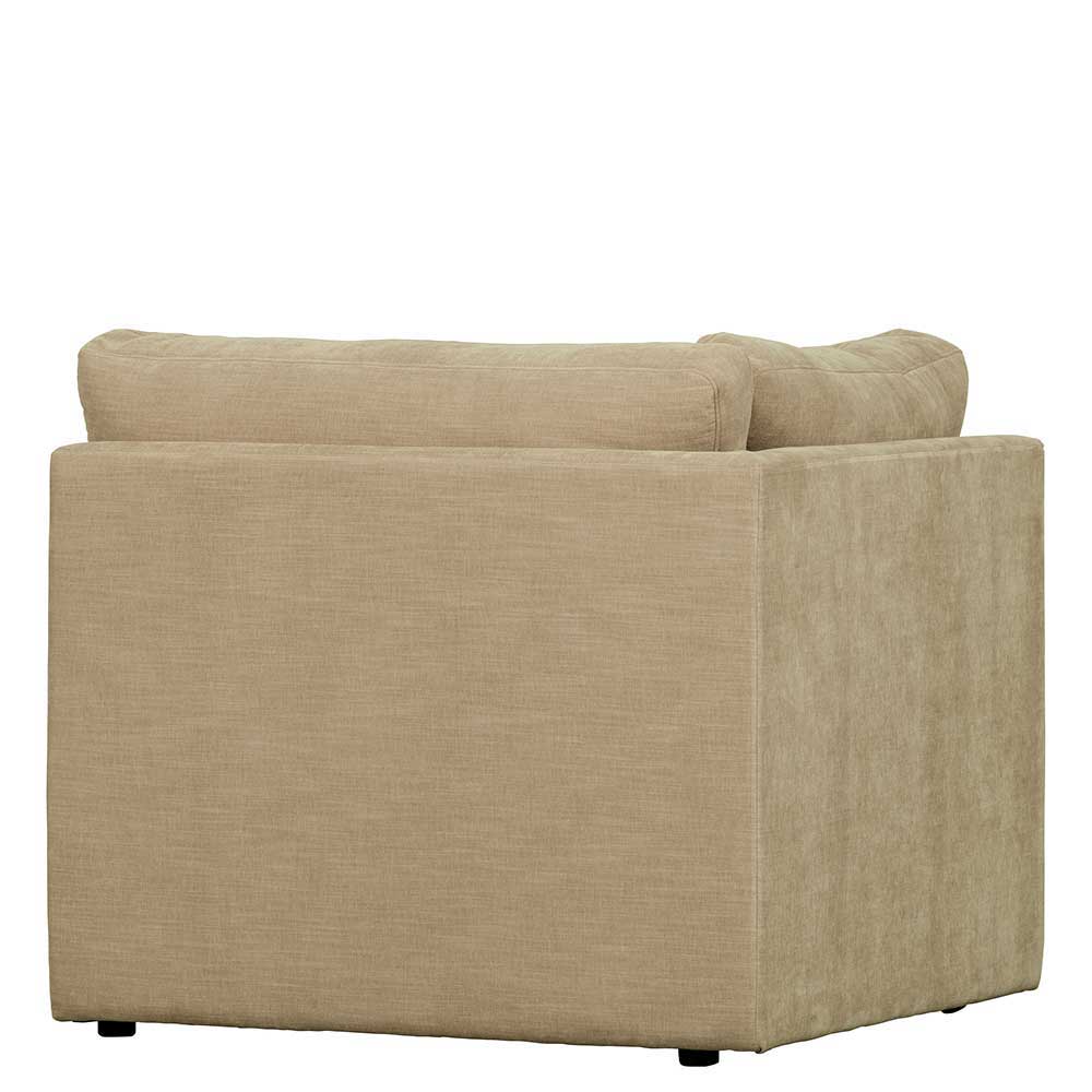 Sofa Kombination Pilamonia mit fünf Modulen in Beige Webstoff