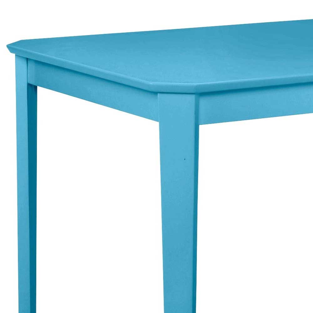 Knalliger Tisch Lesgon in Blau 110 cm breit