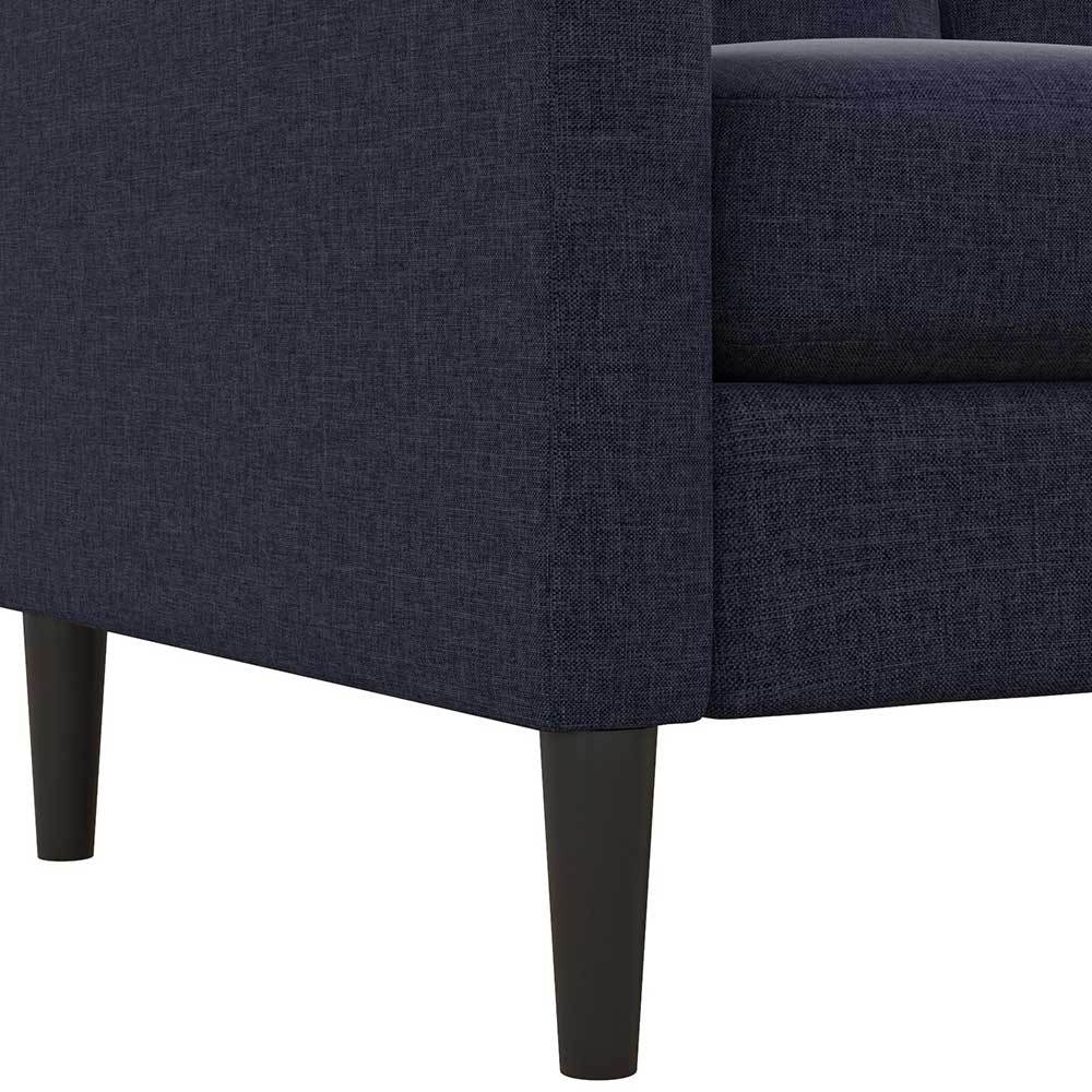 Dunkelblaues Sofa Helinde mit zwei Sitzplätzen 162 cm breit