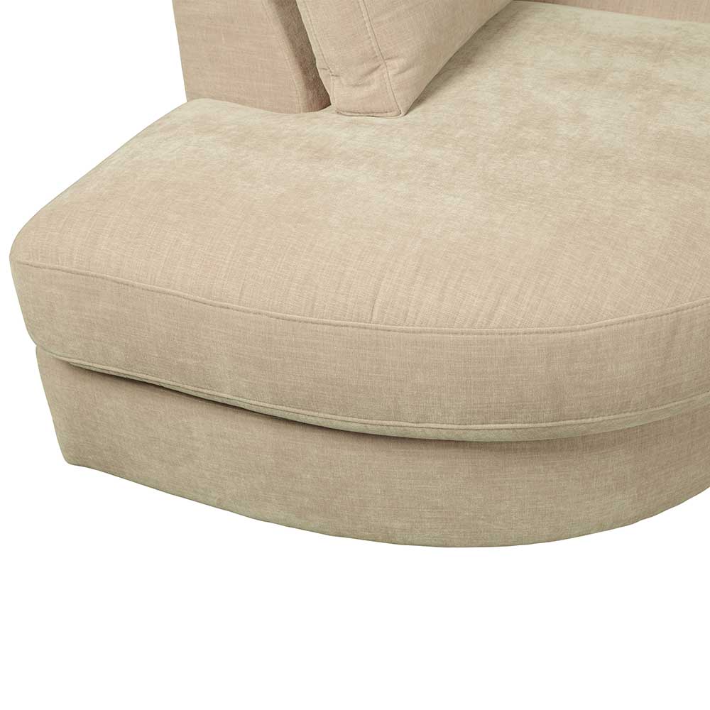 Modulsofa Abschluss Element links Pilamonia in Beige 44 cm Sitzhöhe