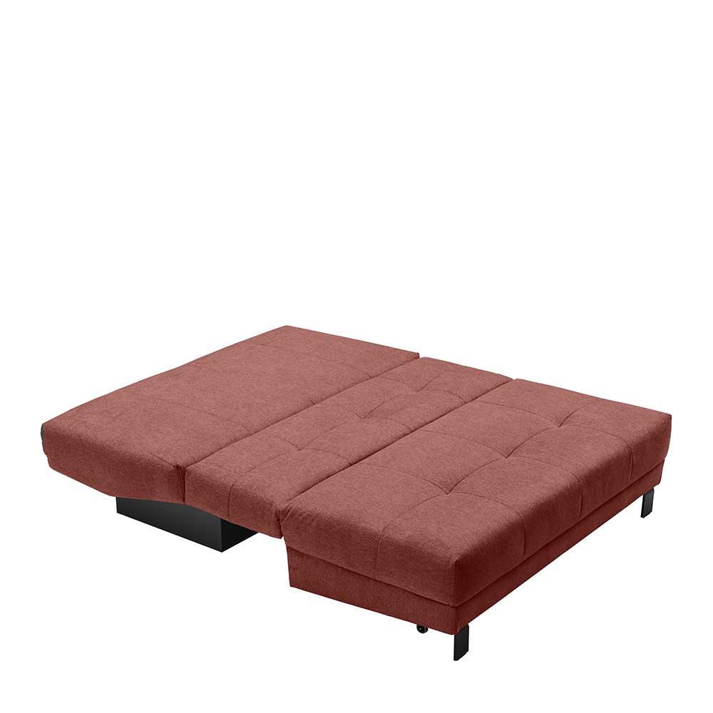 Rotes Schlafsofa Mivoje mit Faltmechanik Made in Germany