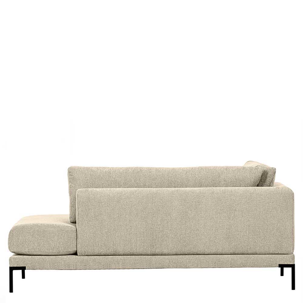 Modul Sofa Beige Imdyano 400 cm breit mit Gestell aus Metall (fünfteilig)