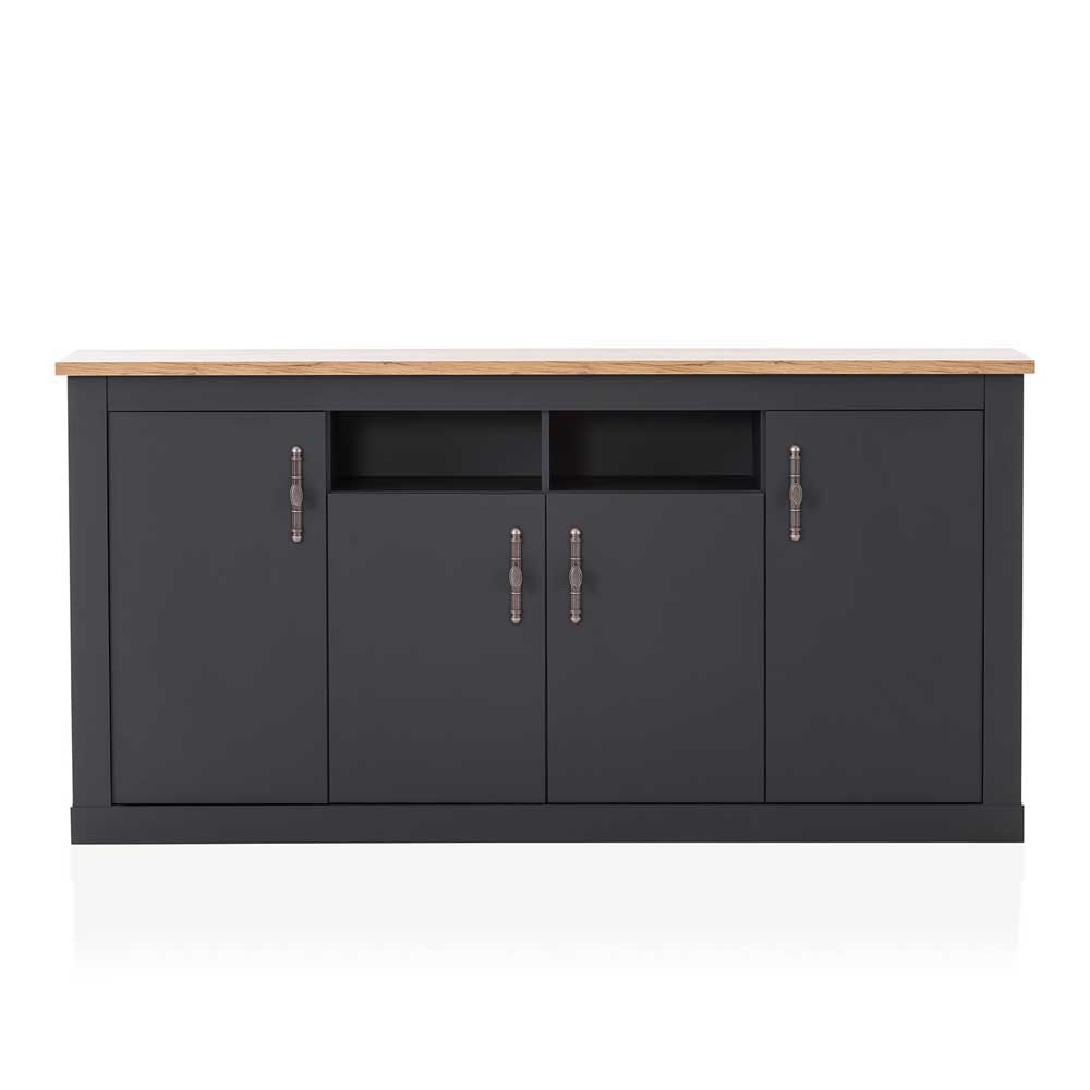 Modernes Sideboard Saridio im Landhausstil 104 cm hoch - 200 cm breit