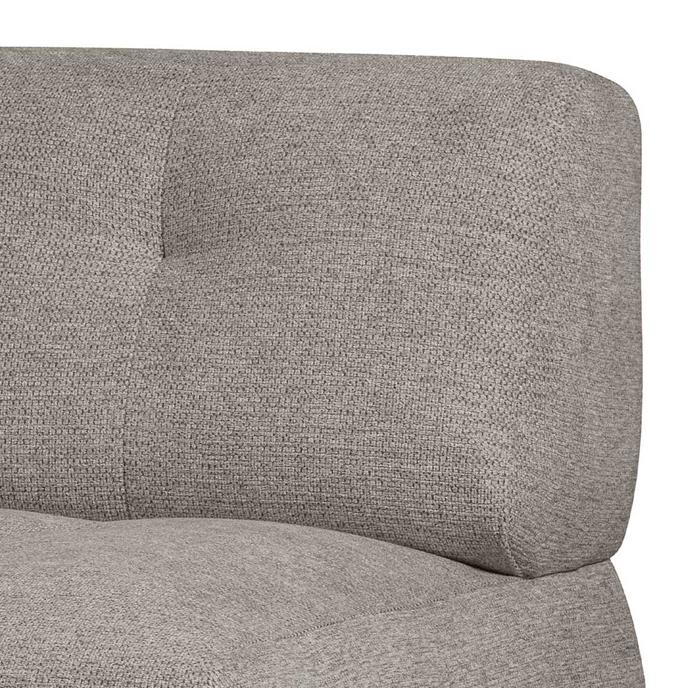 Graugrünes Couch Element Aberdeen aus Chenillegewebe 90 cm breit