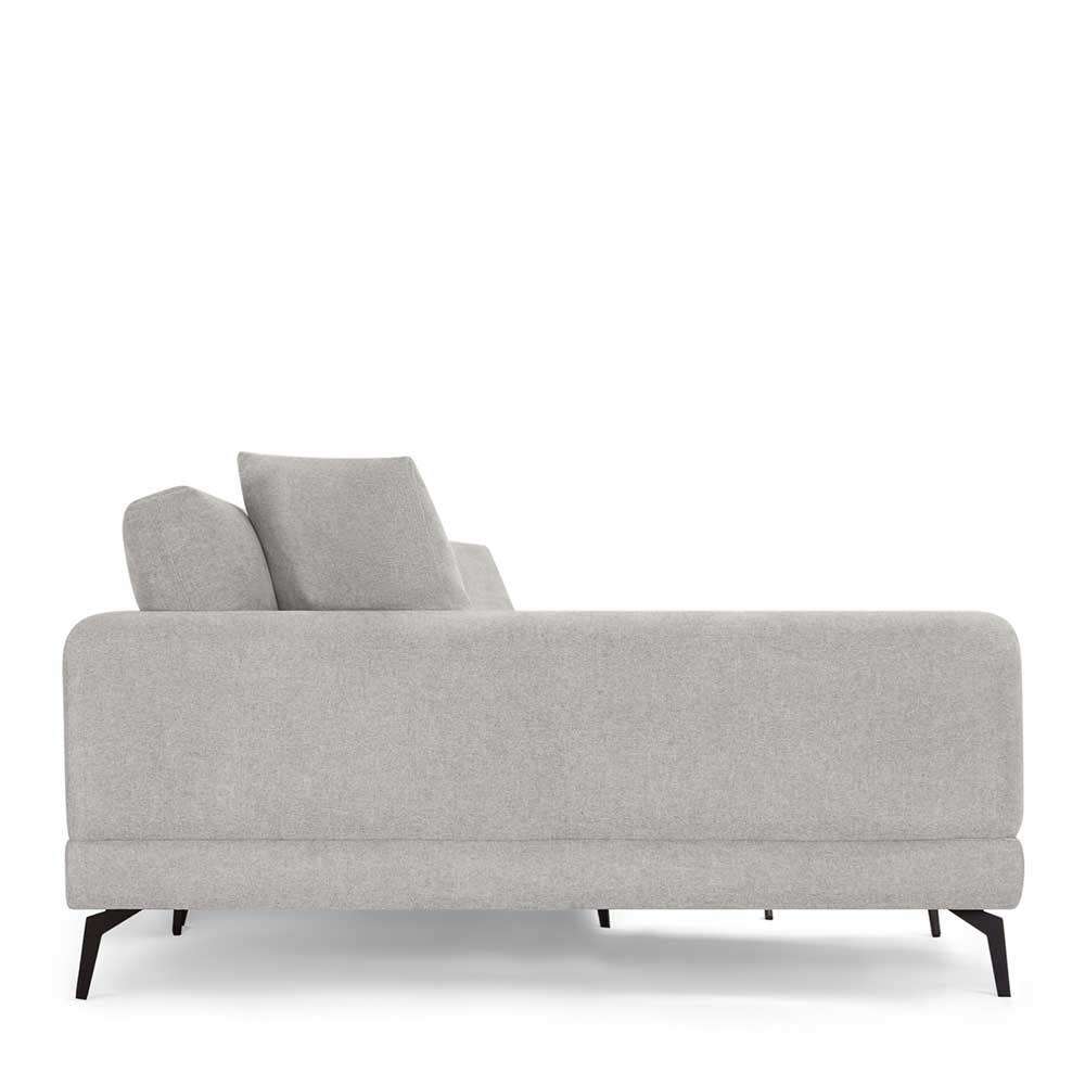 Ecksofa Ofelia in Hellgrau im Skandi Design