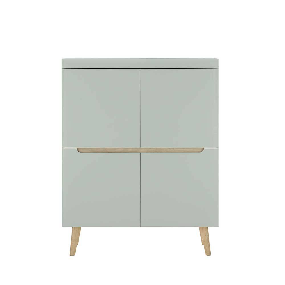 Highboard Casmas im Skandi Design mit Vierfußgestell