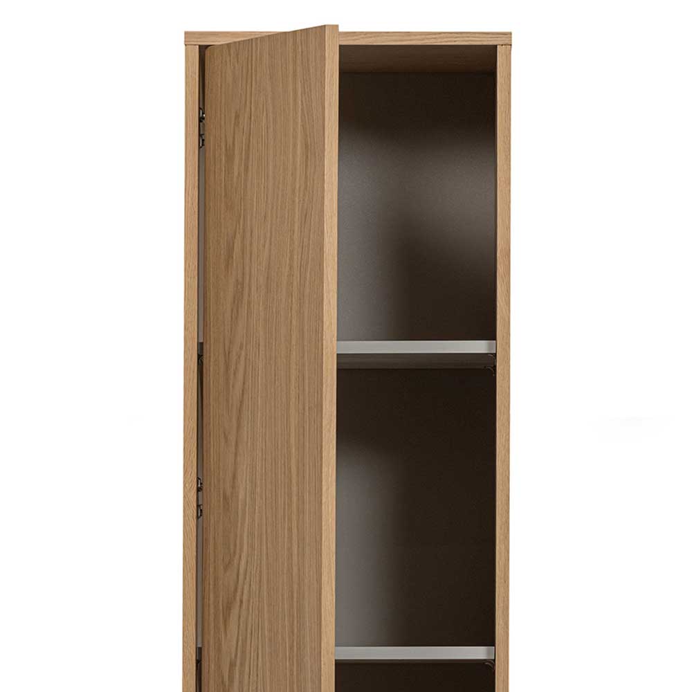 Schrank Modul Wohnzimmer Shinin in Eichefarben 199 cm hoch