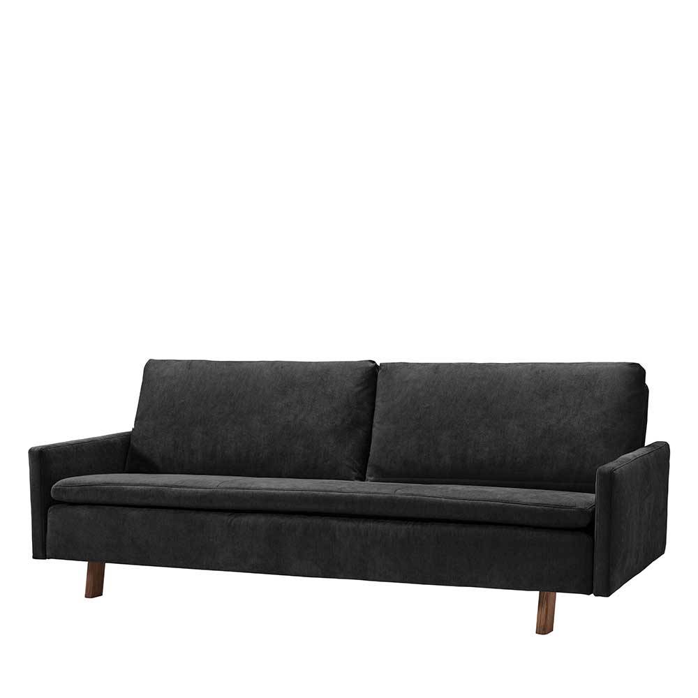 Sofa Lamezzan in Schwarz mit Rücken Klappmechanik