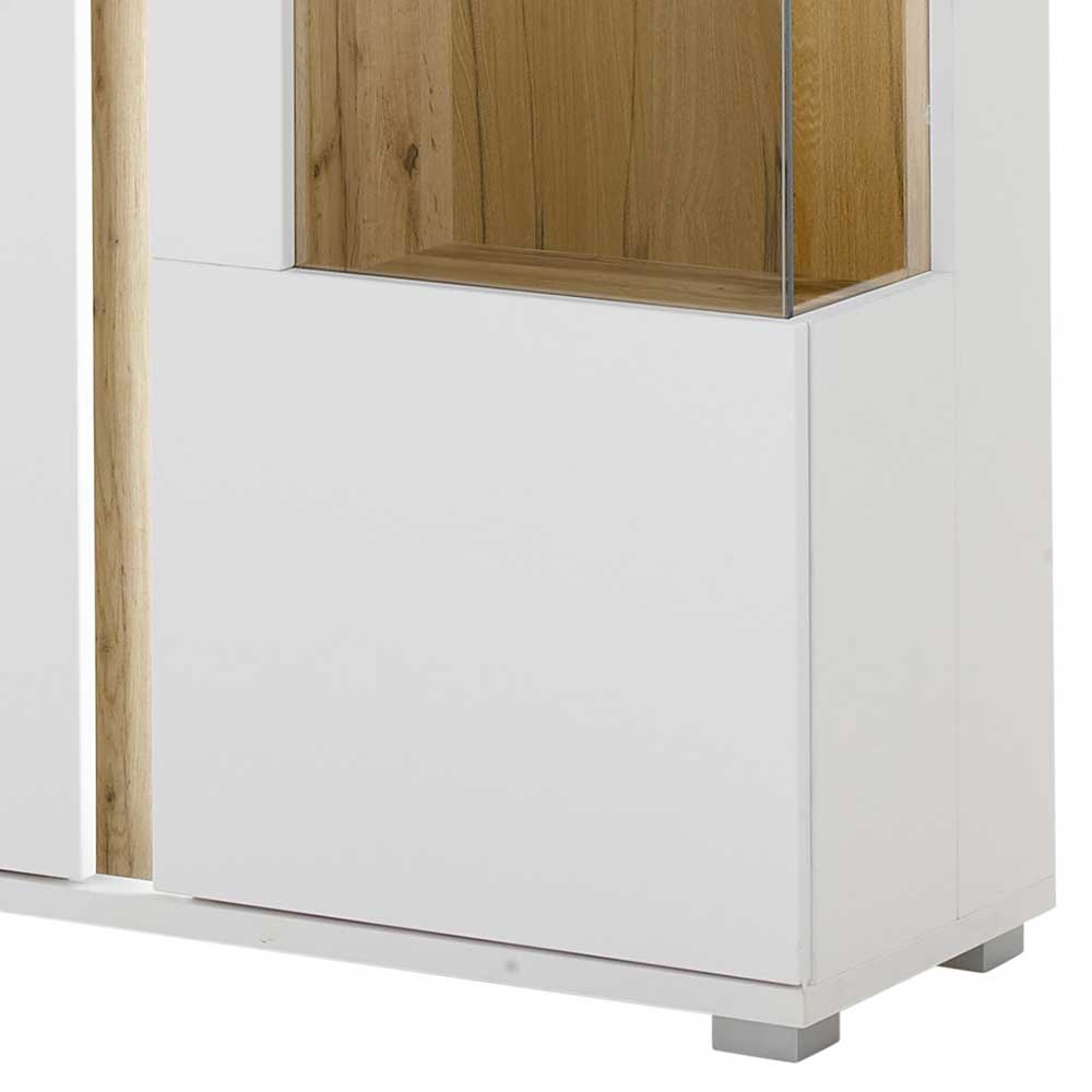 Highboard Luzillo mit LED Beleuchtung und Glastür rechts