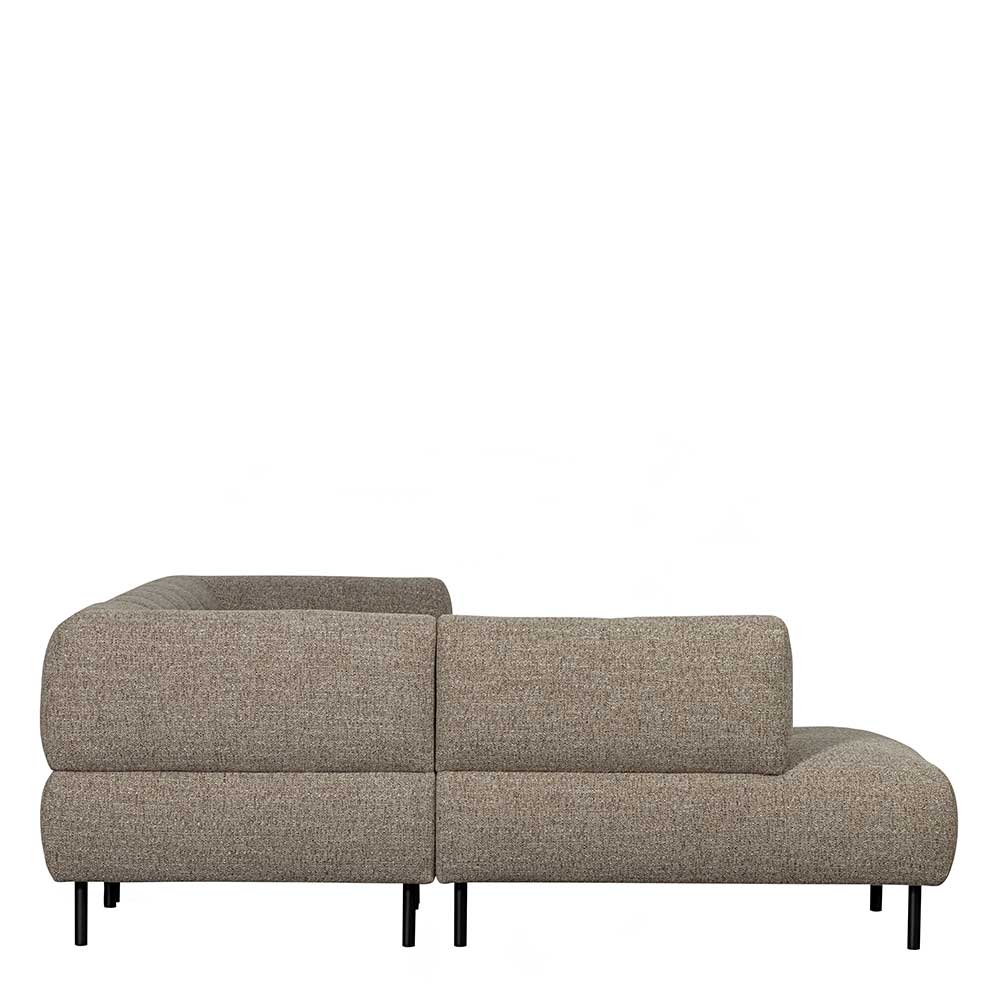 Hellbraune Polsterecke Cardiff in modernem Design 267 cm breit