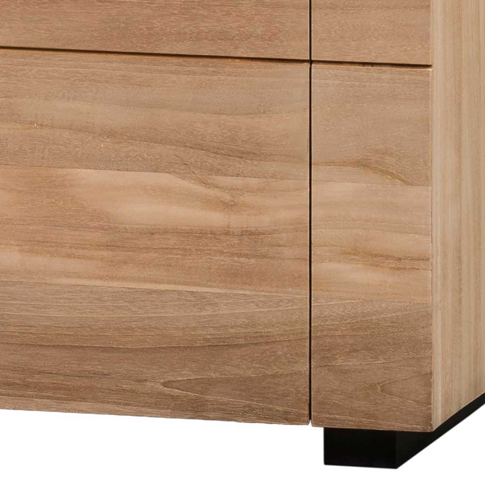 Highboard Atamba in Teakfarben 150 cm hoch