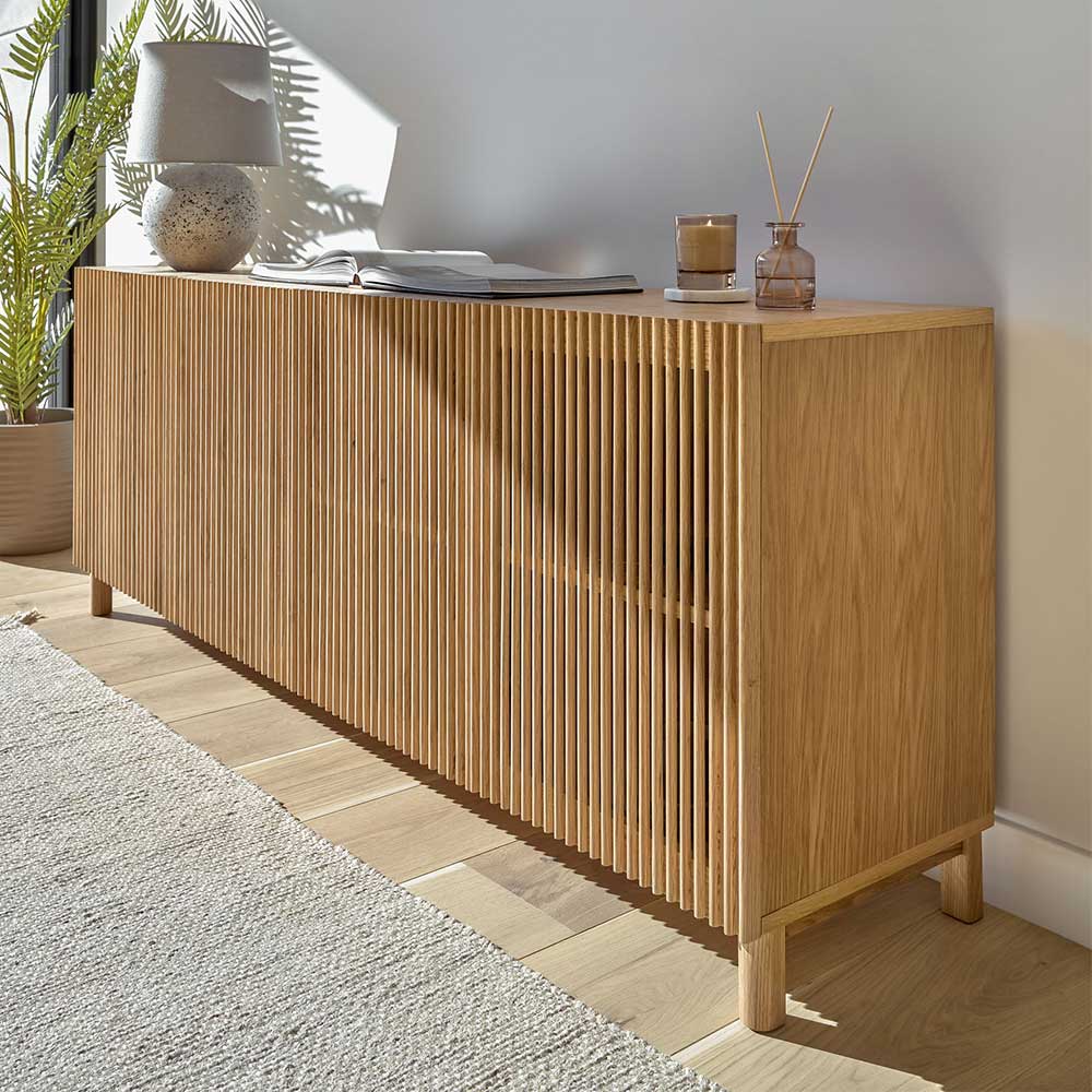 Skandi Design Esszimmersideboard Vorianca 180 cm breit - 72 cm hoch