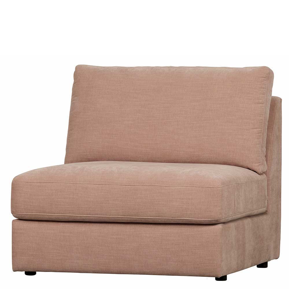 Rosa Modulsofa Oktamian in modernem Design mit vier Sitzplätzen