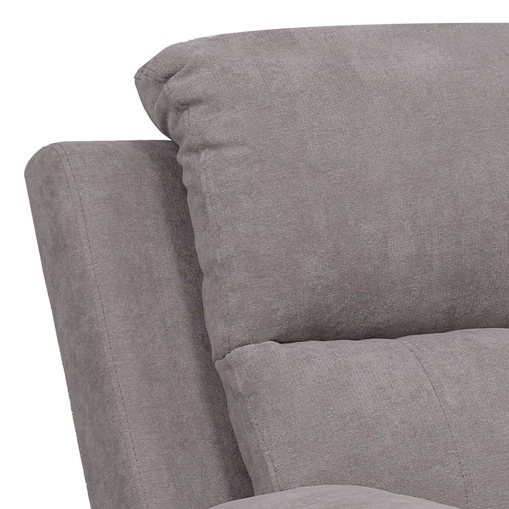 3 Sitzer Relaxcouch Laguera in Grau mit Taschenfederkern