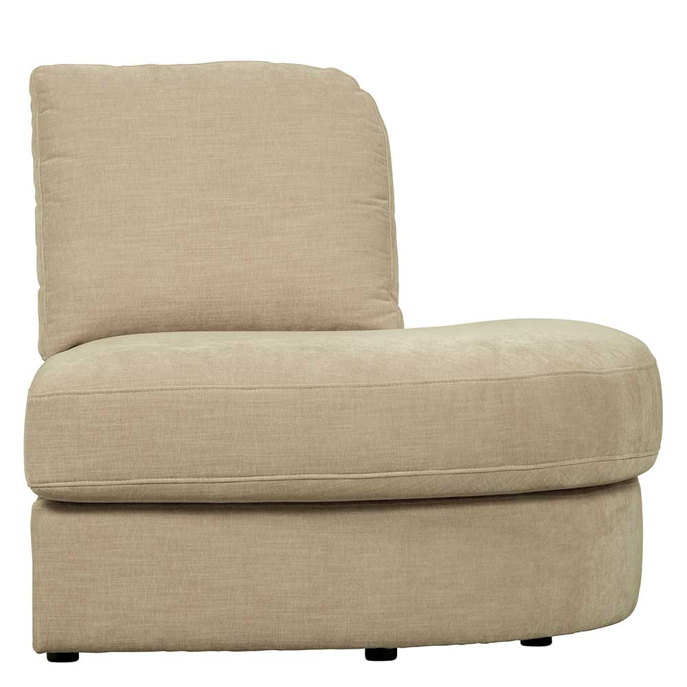 Modulsofa Abschluss Element rechts Pilamonia in Beige Rücken echt bezogen