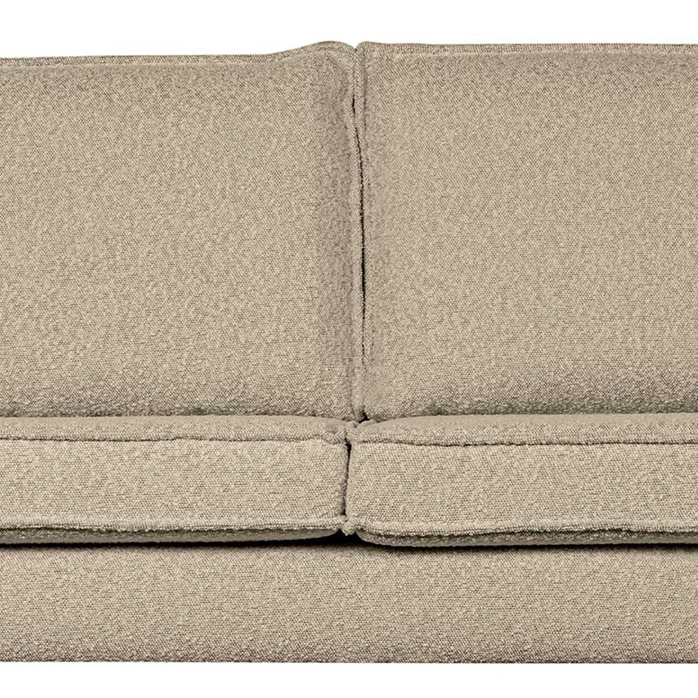 Modernes Ecksofa Catanias in Beige mit Fußgestell aus Metall