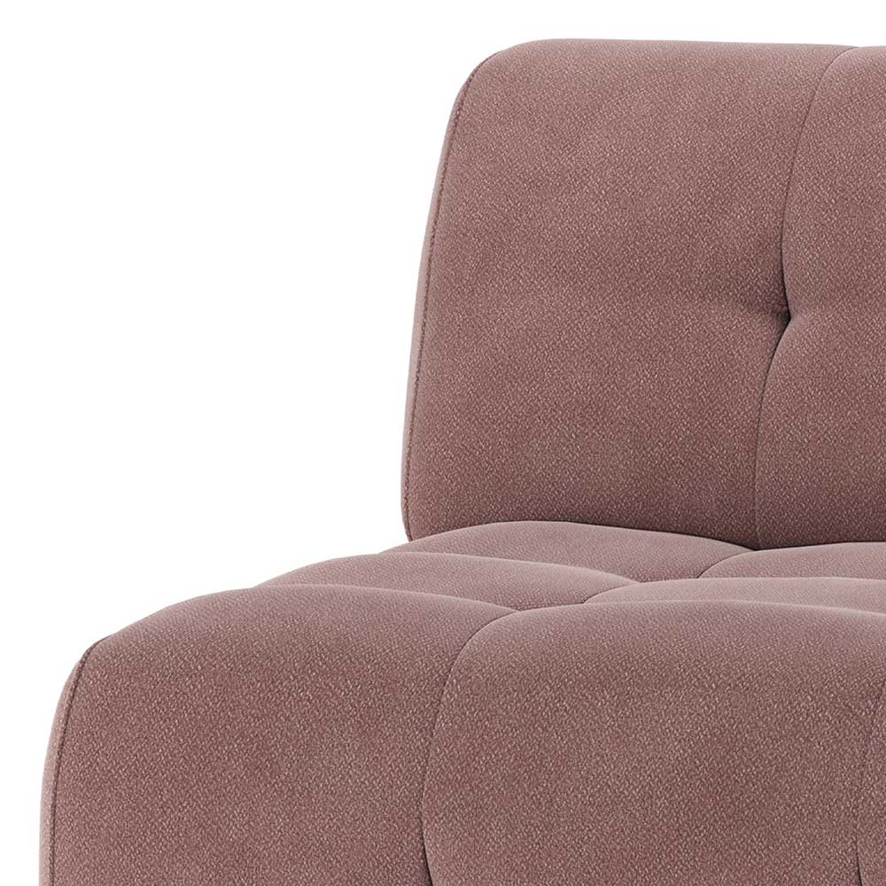 Modulsofa Element 90 cm breit Petrolina in modernem Design - Mauve Webstoff