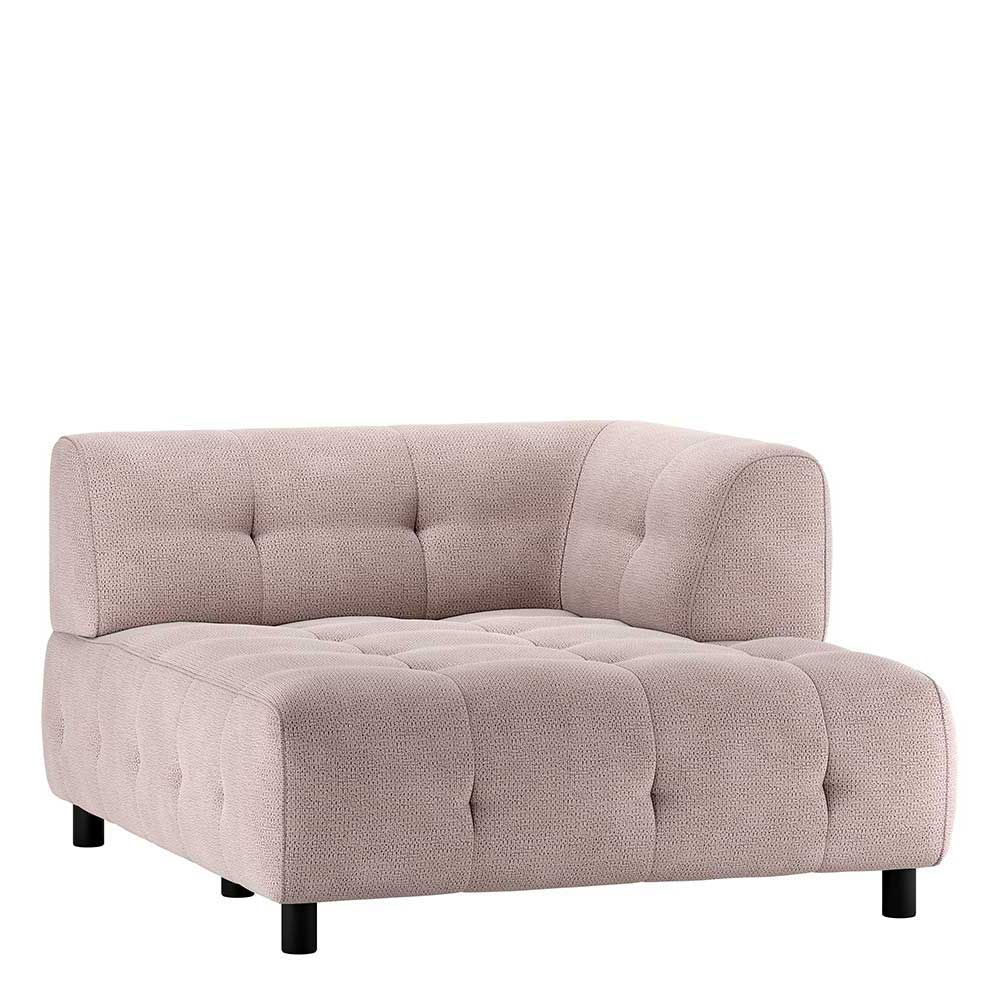 Moderne Modulcouch Timent in Mauve aus Chenillegewebe