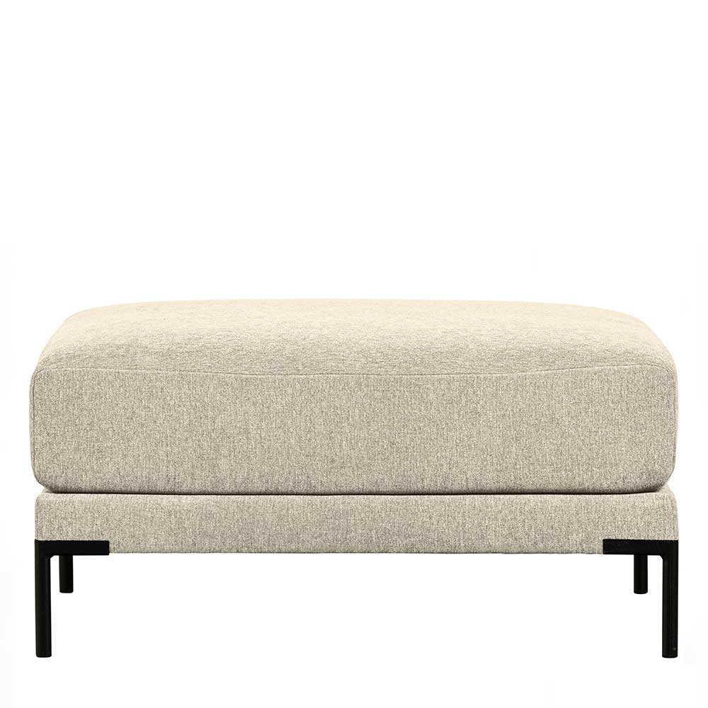 Modul Sofa Beige Imdyano 400 cm breit mit Gestell aus Metall (fünfteilig)