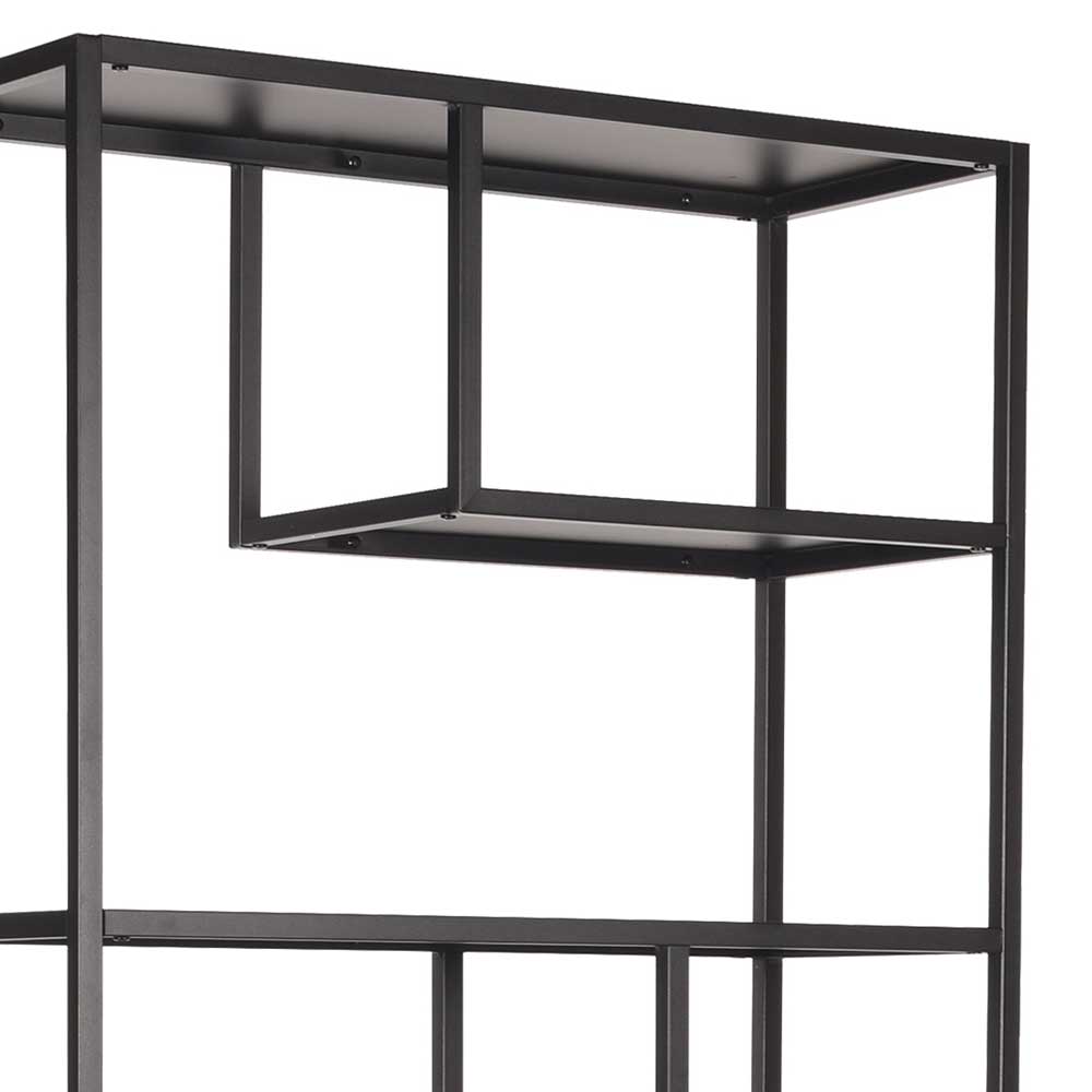 Standregal Beaven in Schwarz Metall im Loft Design