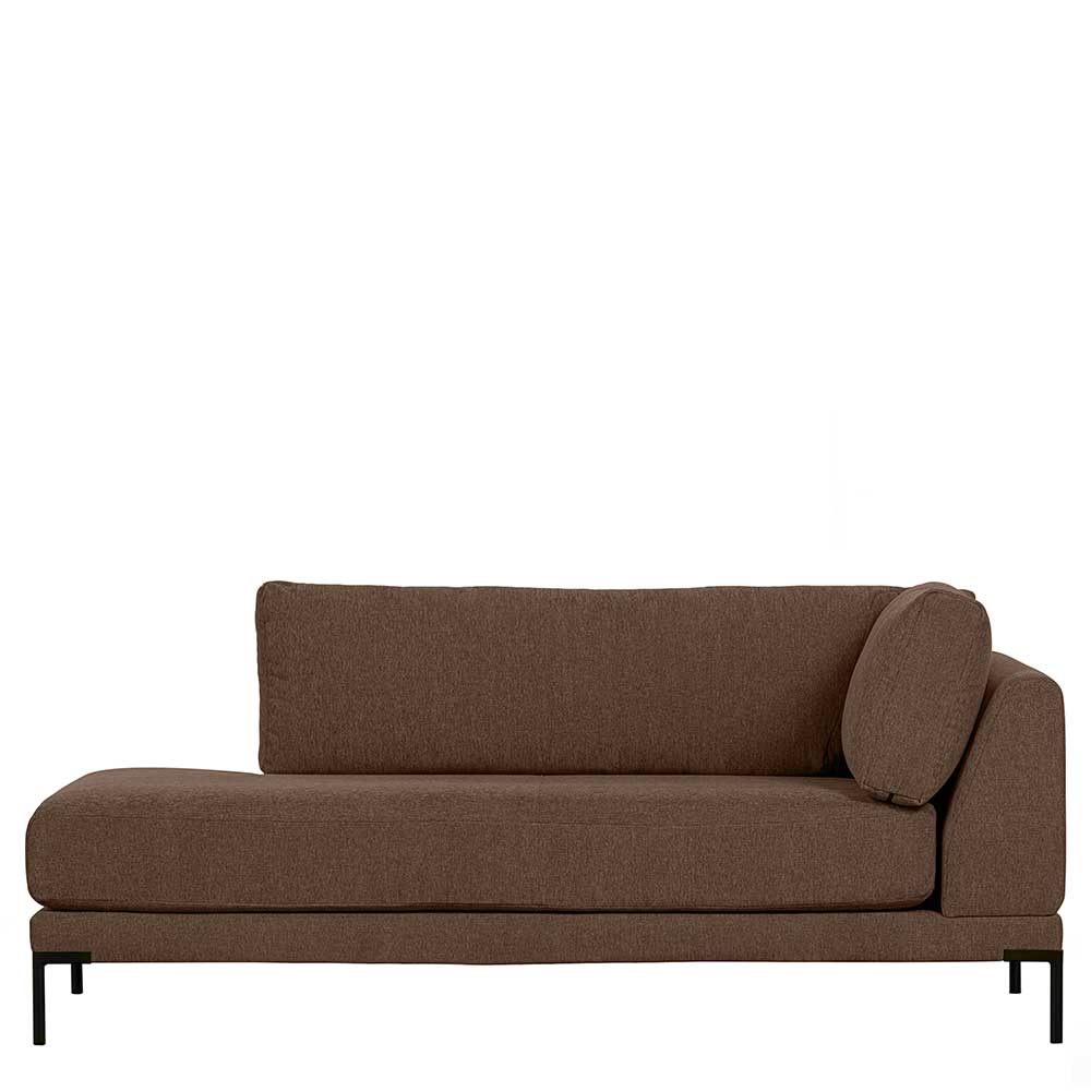 Lounge Element Chaiselongue Rio in Braun 200 cm breit