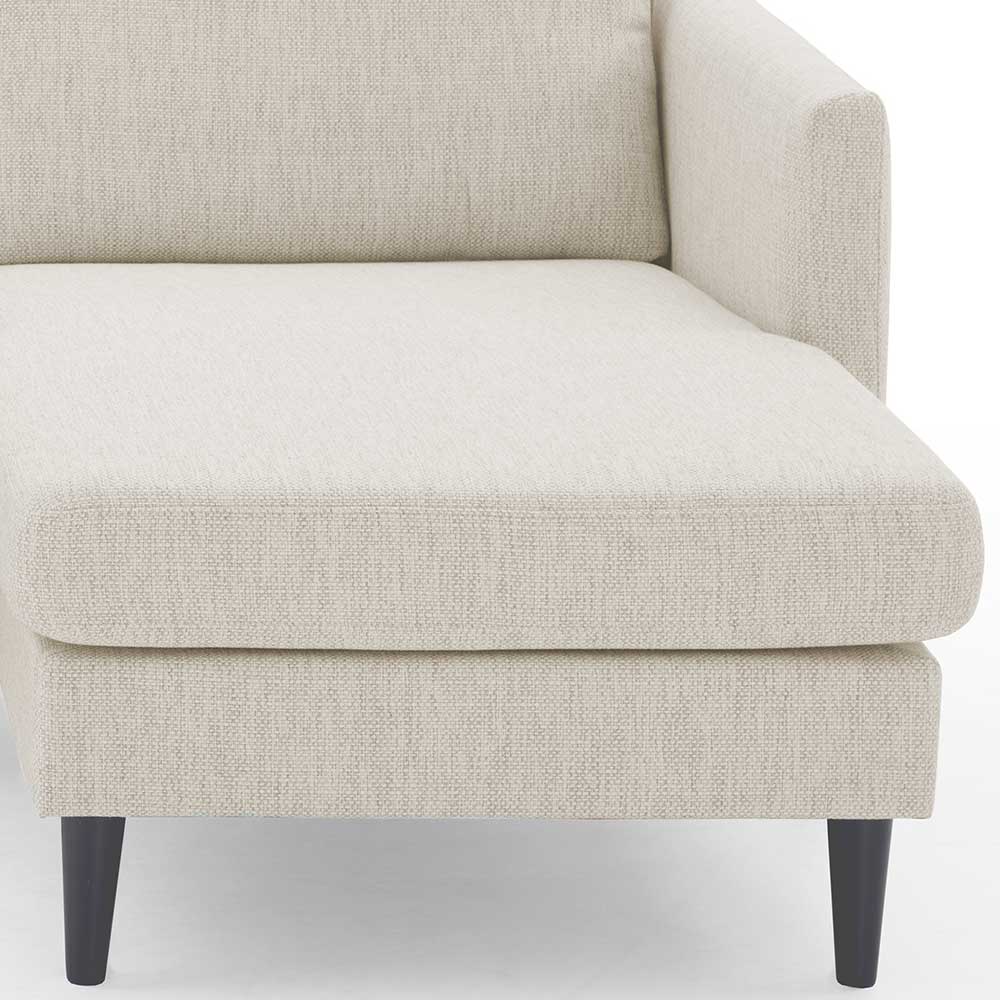 Skandi Design Sofa Eckgarnitur Ruffos in Cremefarben 227 cm breit