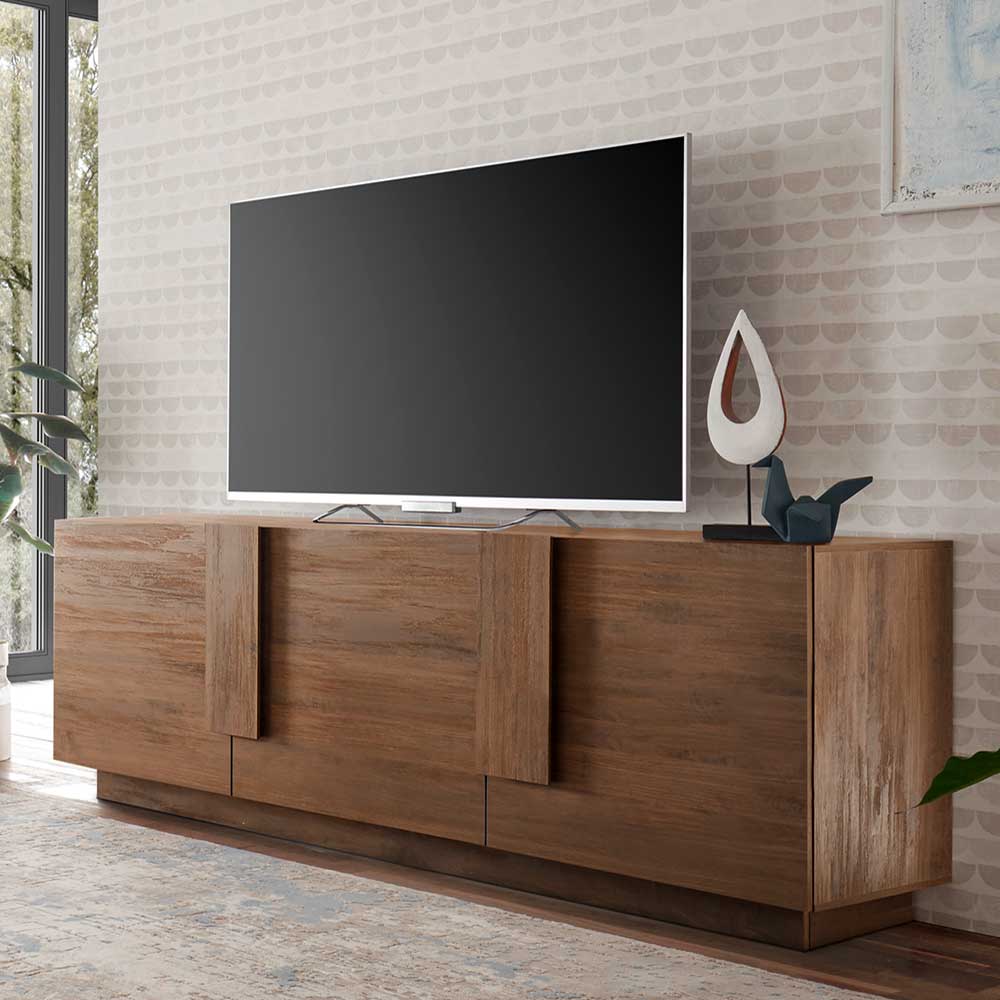 Fernsehunterschrank Bea in Holzoptik Naturfarben modernes Design