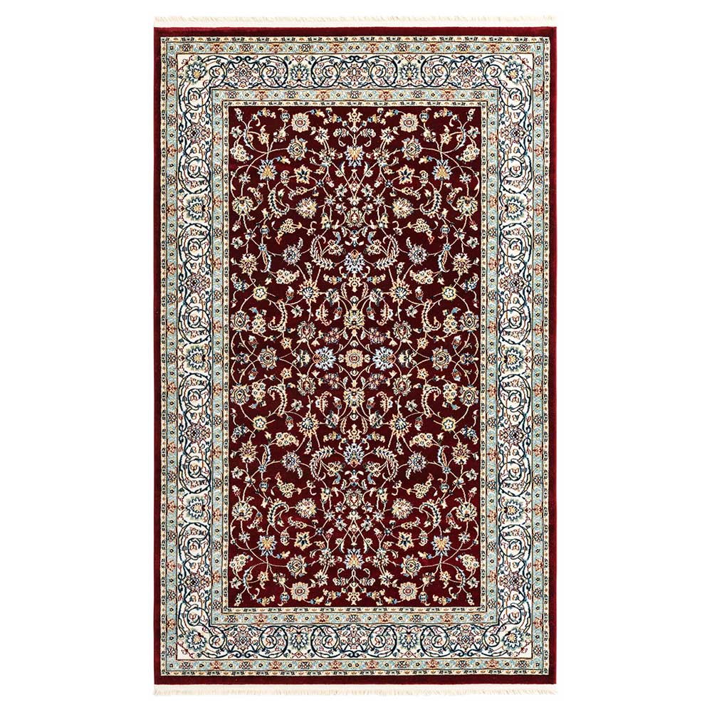 Dunkelroter Teppich Kaiano im orientalischen Stil 150x245 cm