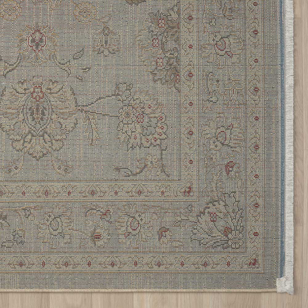 Teppich floral Bampoka im orientalischen Stil in Beige & Creme