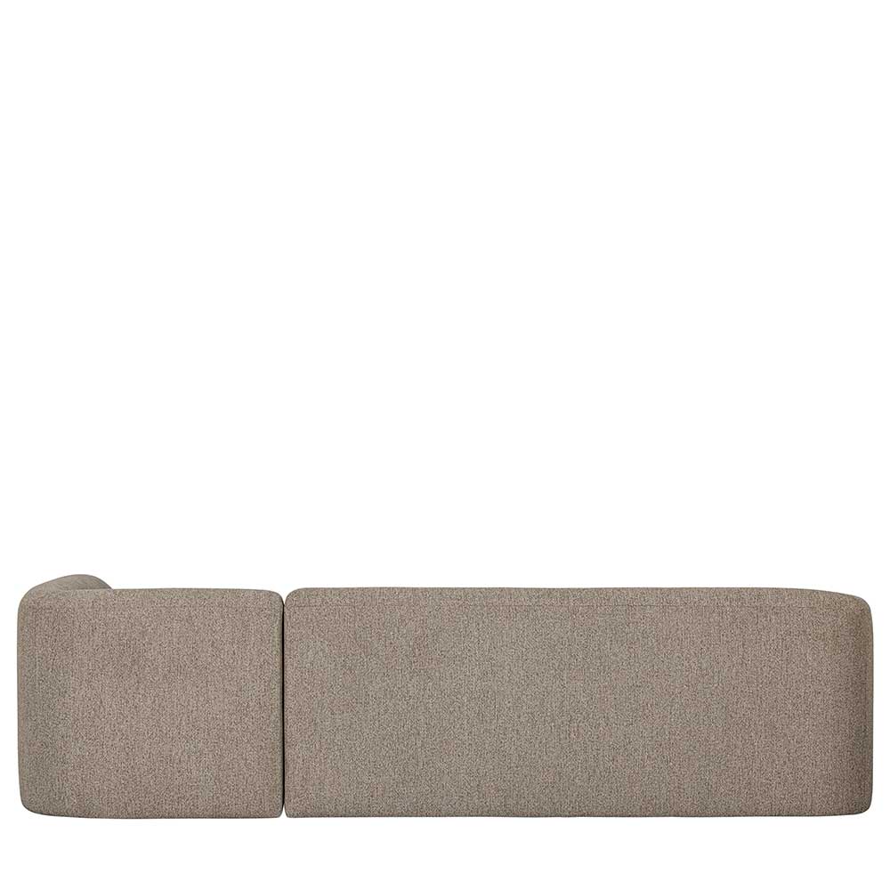 Skandi Design Sofa Eckgarnitur Ciramella in Beige meliert mit Armlehne