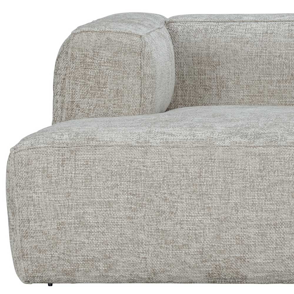 Stoffbezug Eckcouch Riodoru in Beige in modernem Design