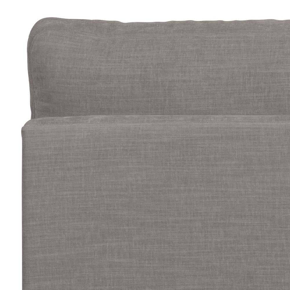 Einsitzer Couch Fredoco in Grau Modulsofa Element