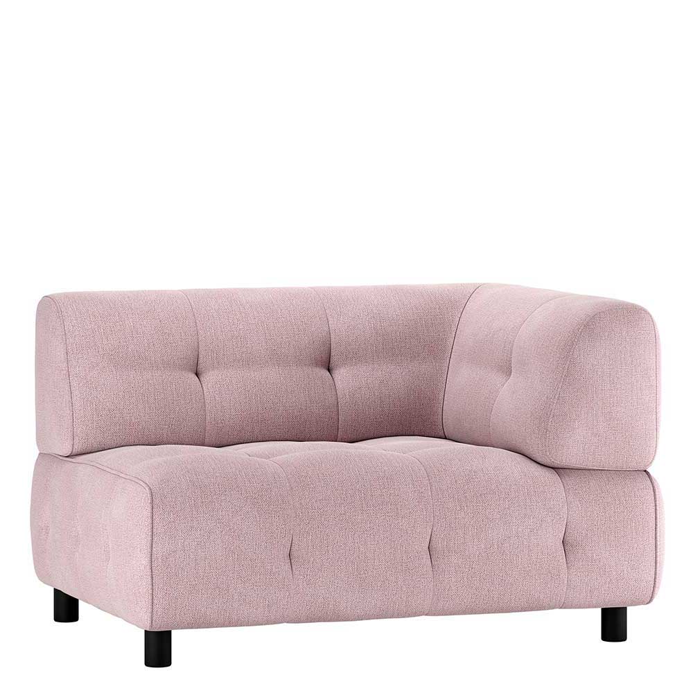 Modulares Sofa Yukon in Mauve Flachgewebe 90 cm tief