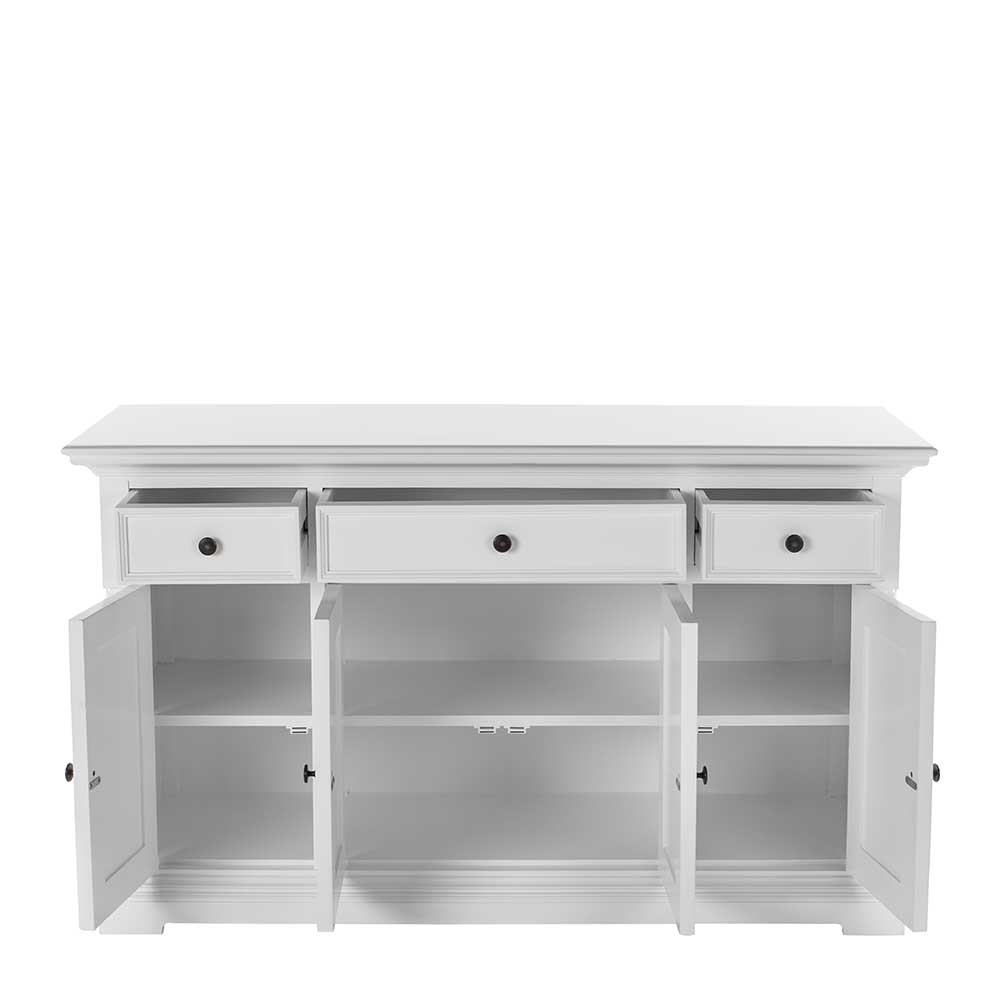 Weißes Esszimmersideboard Relisas im Landhausstil 145 cm breit