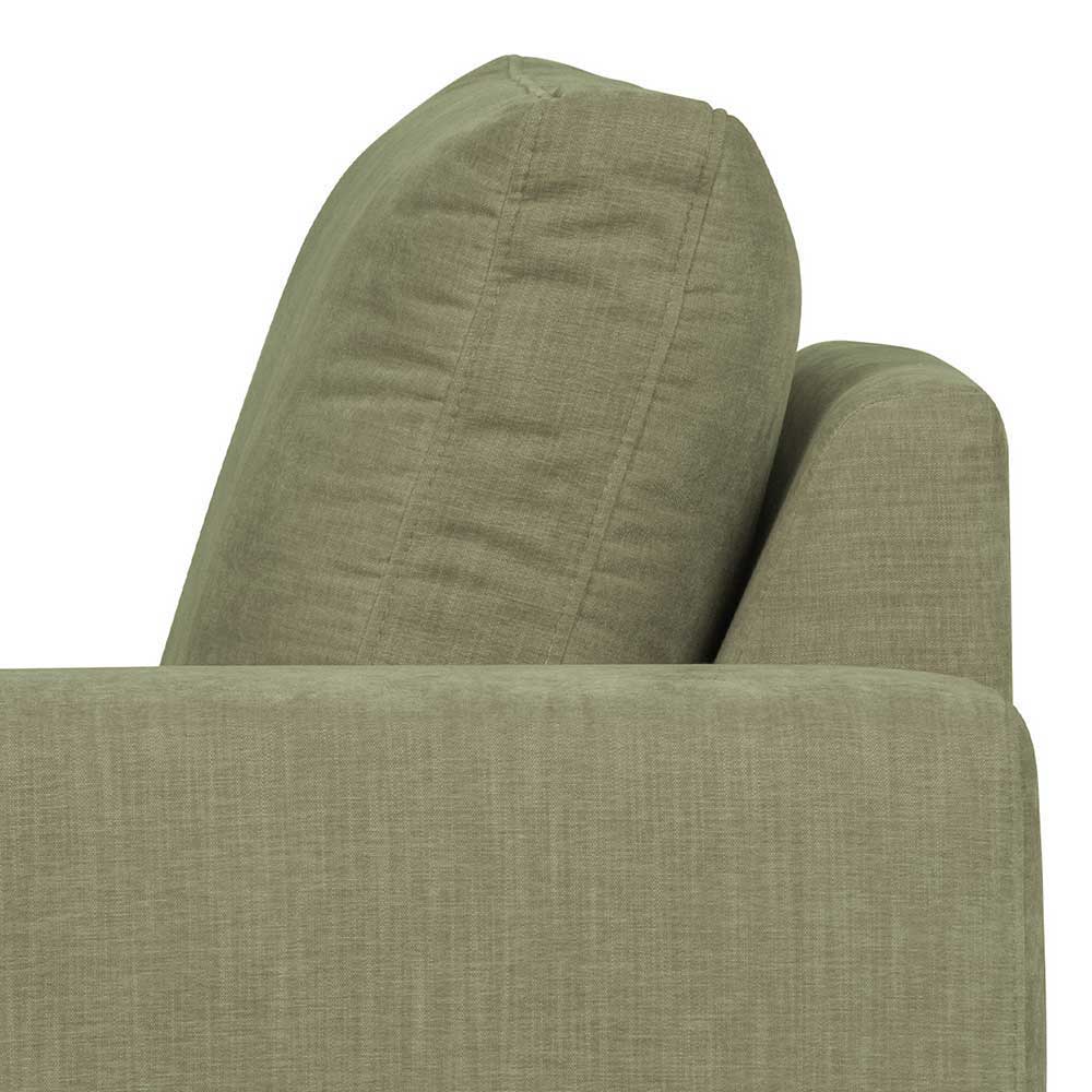 Zweisitzer Couch Karyon - modernes Modulsofa in Graugrün