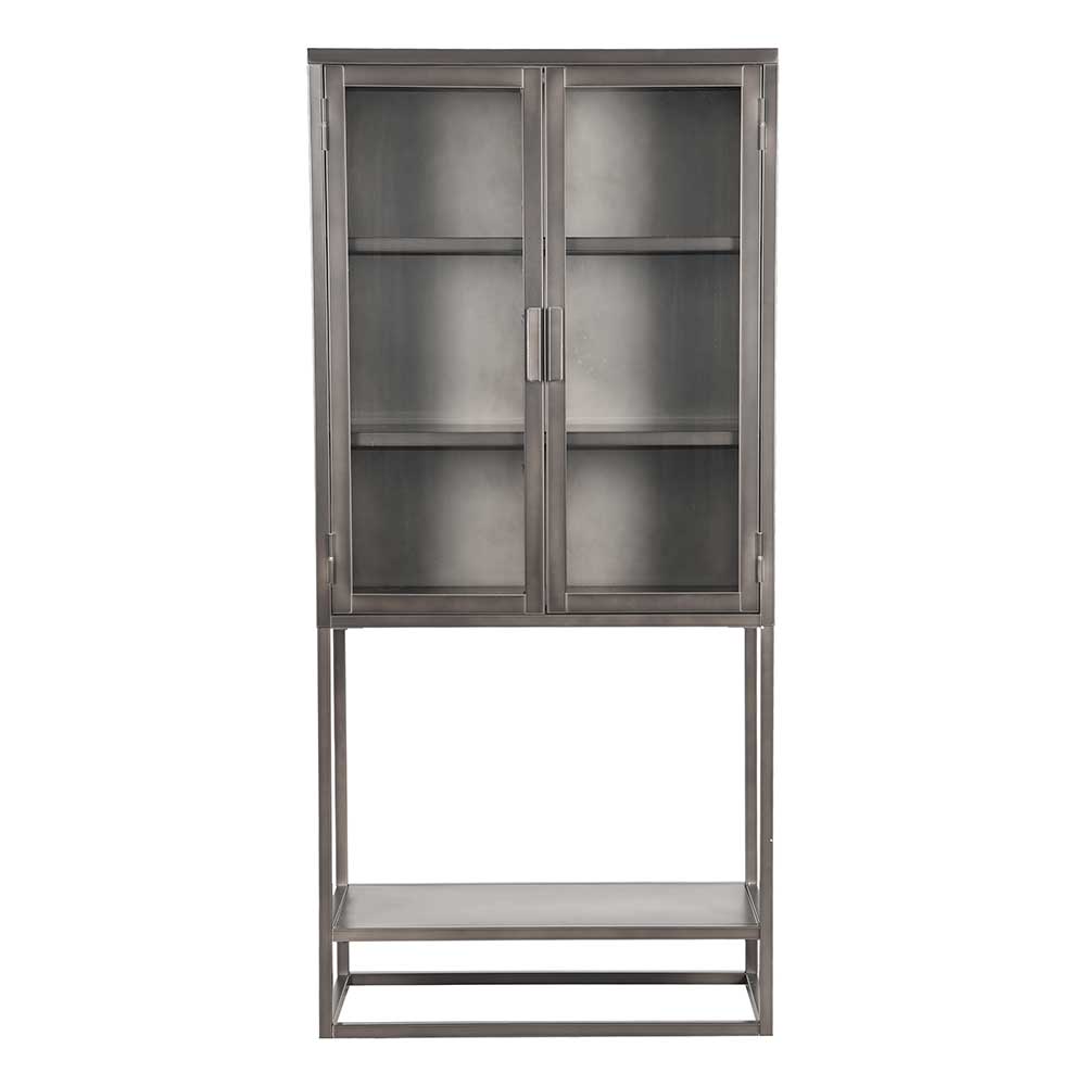 Vitrine Overan in Anthrazit 70 cm breit