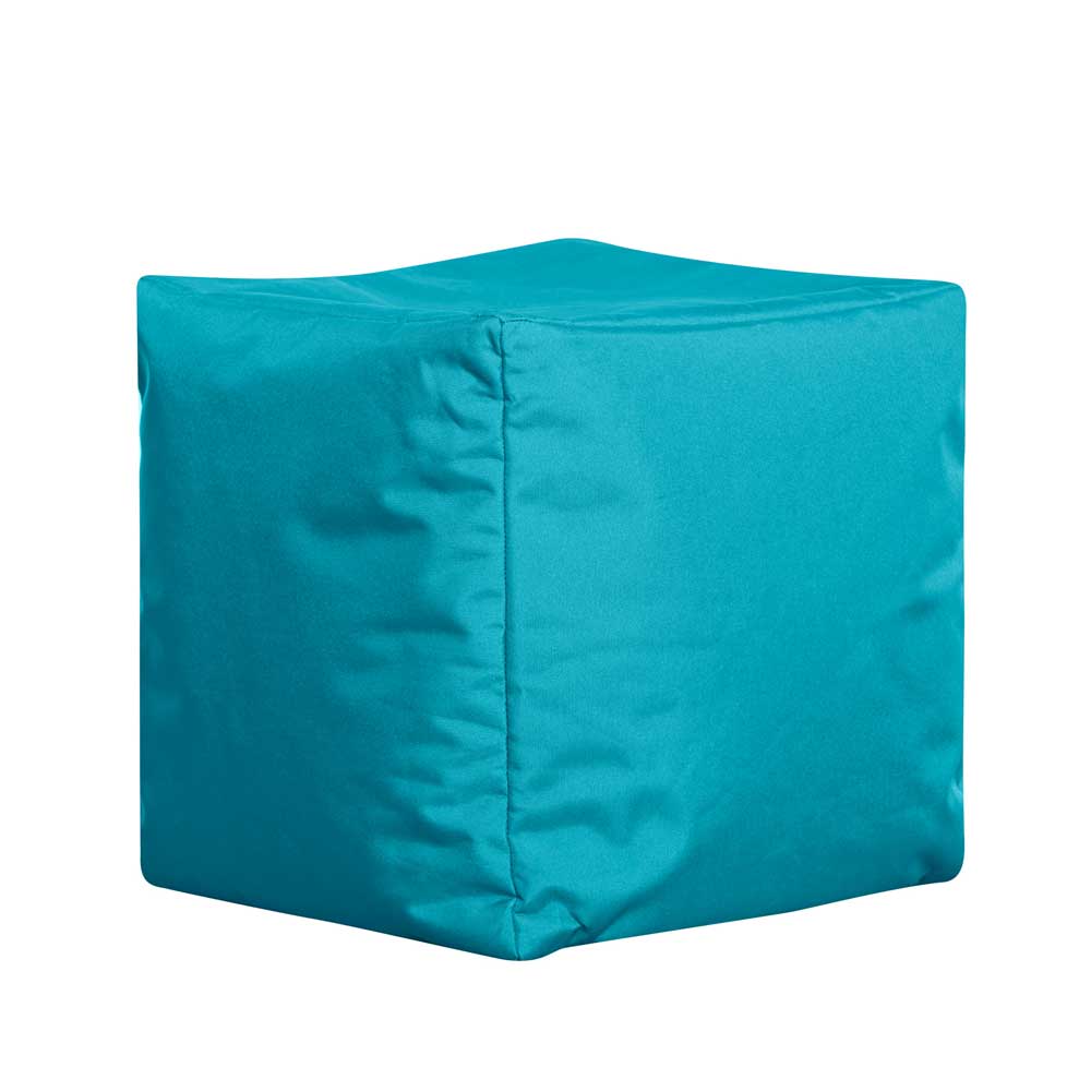 Würfel Sitzsack Lando in Türkis Outdoor