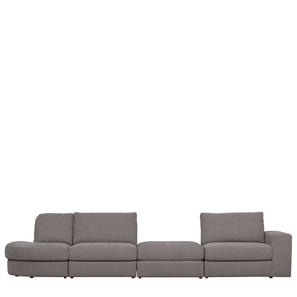 Einsitzer Couch Fredoco in Grau Modulsofa Element