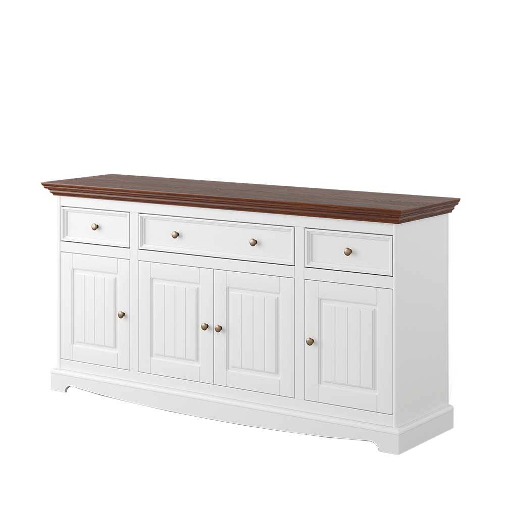 Sideboard Asendra im Landhausstil mit drei Schubladen