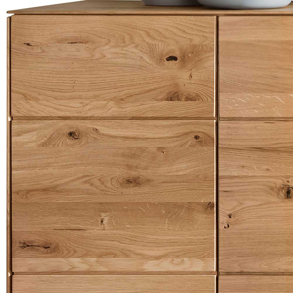 Massivholz Sideboard Rennia aus Wildeiche mit zwei Türen